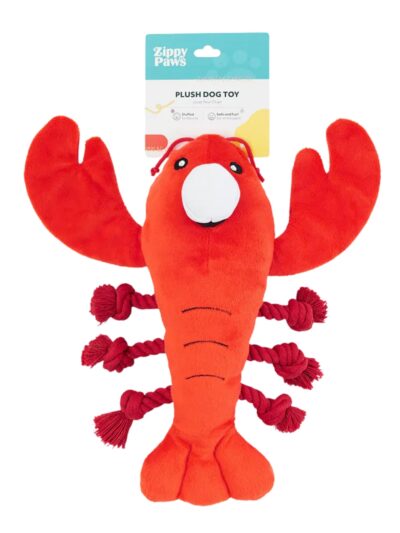 Zippypaws Playful Pal Luca The Lobster Red