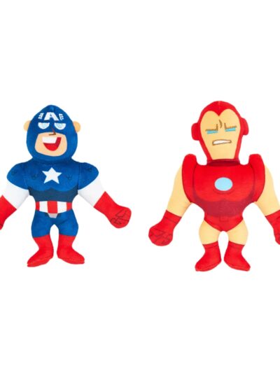Zippypaws Marvel Plush Captain America & Iron Man 2 Pk