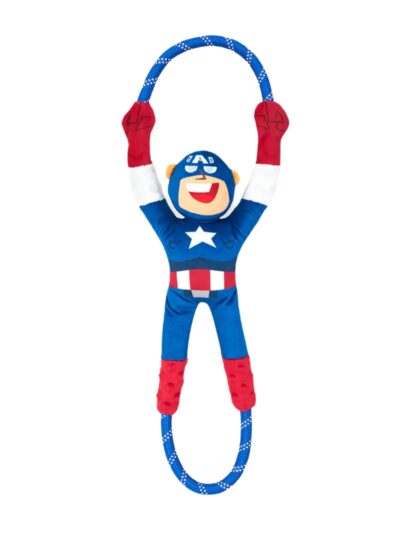 Zippypaws Marvel Ropetugz Captain America