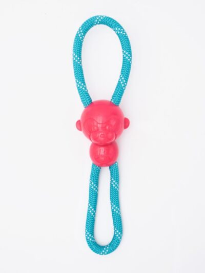 ZippyPaws ZippyTuff Monkey RopeTugz Dog Toy Pink/Yellow 1ea/MD