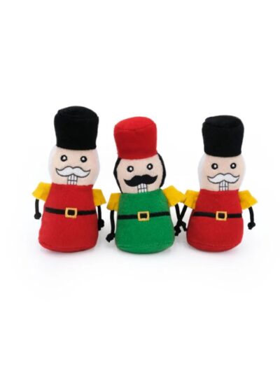 Zippypaws Holiday Miniz Nutcrackers XSmall-3 Pk