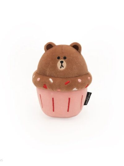 Zippypaws Line Friends Nomnomz Cupcake Brown Medium