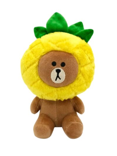 Zippypaws Linefriends Brown Plush-Pineapple Party Medium
