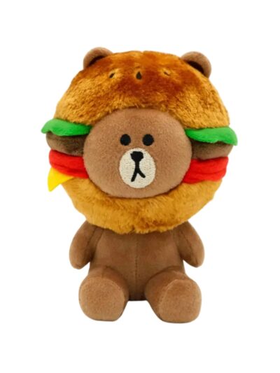 Zippypaws Linefriends Brown Plush-Burger Time Medium