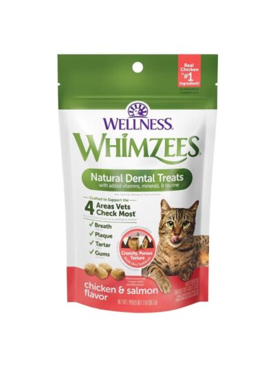 Whimzees Cat Dental Treat Chicken Salmon 2Oz