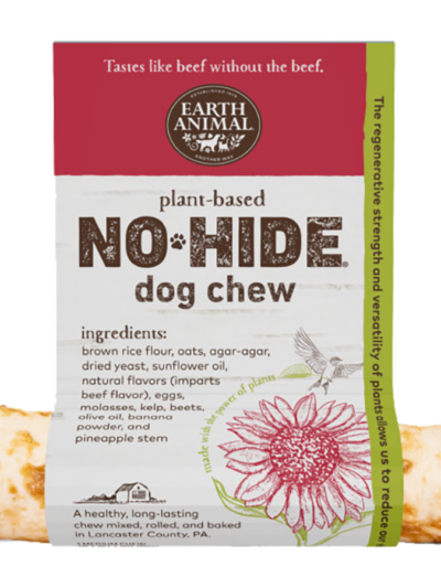 EARTH ANIMAL DOG NO-HIDE NO-MEAT BEEF (VEGAN) MEDIUM 24 COUNT
