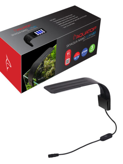 Aquatop SkyAqua Nano Slim LED Light for Rimless Aquariums 1ea/5 W