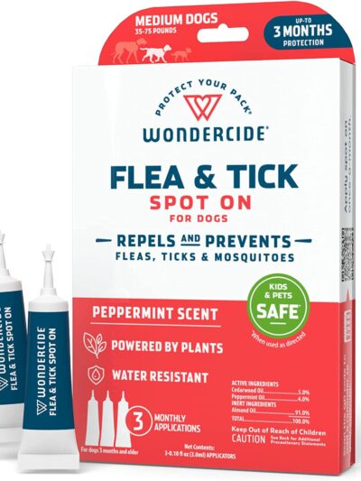 Wondercide Flea And Tick Spot On For Dogs-Medium-Peppermint
