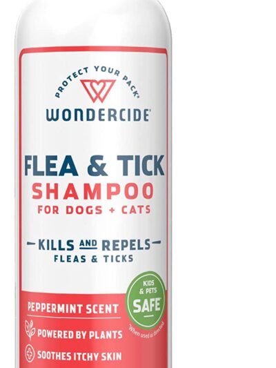 Wondercide Flea And Tick Shampoo For Dogs   Cats-12oz. Liquid Shampoo-Peppermint