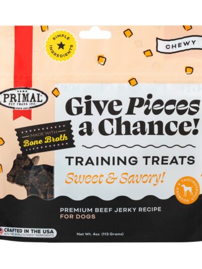 Primal Dog Give Pieces A Chance Beef With Broth 4oz.