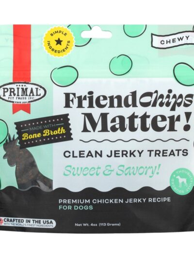 Primal Dog Friendchips Matter Chicken With Broth 4oz.