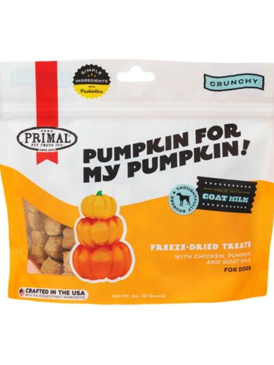 Primal Dog Freeze-Dried Pumpkin For My Pumpkin Chicken Pumpkin With Goat Milk 2oz.