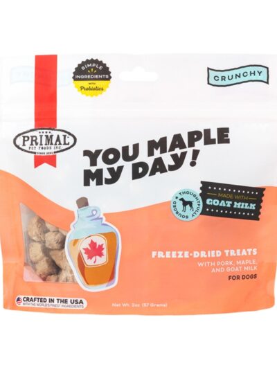 Primal Dog Freeze-Dried You Maple My Day Pork Maple With Goat Milk 2oz.
