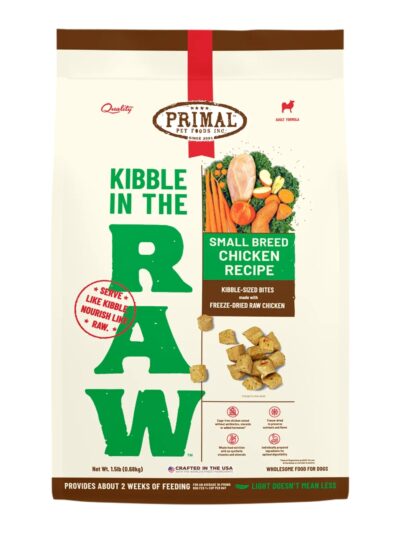 Primal Dog Freeze-Dried Kibble In The Raw Small Breed 1.5Lb