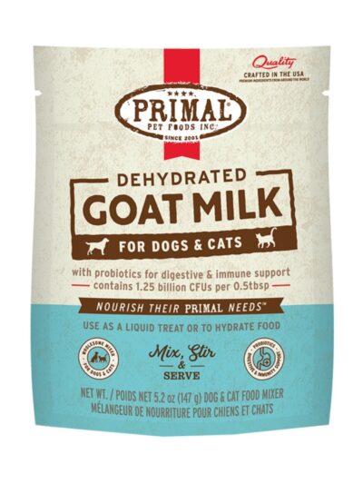 Primal Dog Cat Dehydrated Goat Milk 5.2oz. Pouch