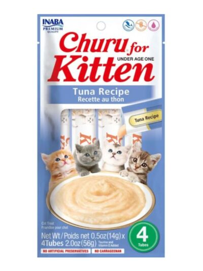 Inaba Churu Kitten Recipe Tuna 2oz. (Case of 6)