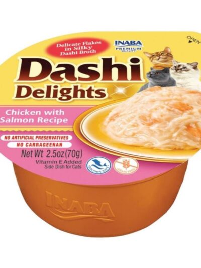 Inaba Dashi Delights Flakes In Broth Chicken/Salmon 2.5oz. (Case of 6)
