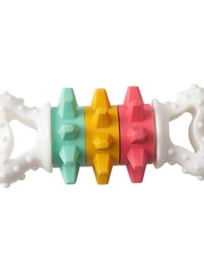 Snugarooz Twist & Shake Nylon Bone with 3 Rings 6in.