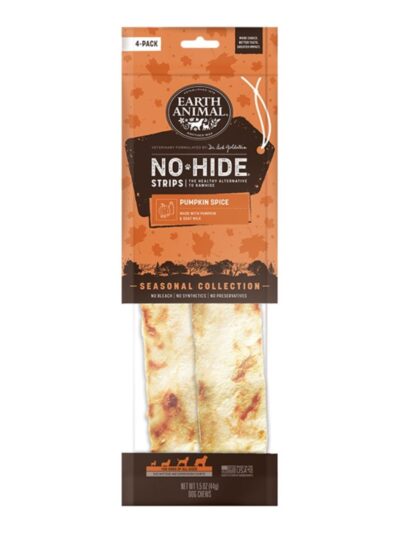Earth Animal Dog No-Hide Strips Pumpkin Spice 4 Pack