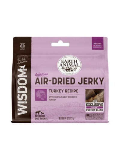 Earth Animal Dog Wisdom Air-Dried Jerky Turkey 4oz.