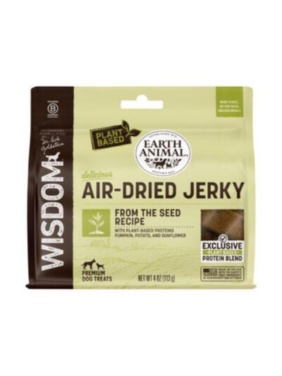 Earth Animal Dog Wisdom Air-Dried Jerky From The Seed 4oz.