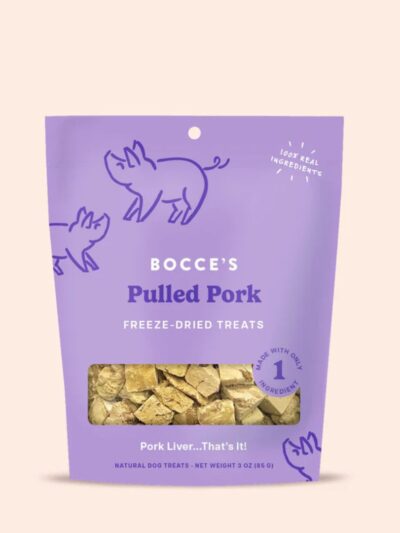 Bocce'S Bakery Dog Freeze Dried Pulled Pork Treat 3Oz