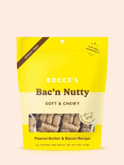 Bocce'S Bakery Dog Soft & Chewy Bacon Nutty 12oz.