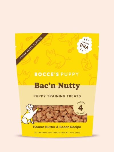 Bocce'S Bakery Dog Puppy Training Bites Bac'N Nutty 3oz