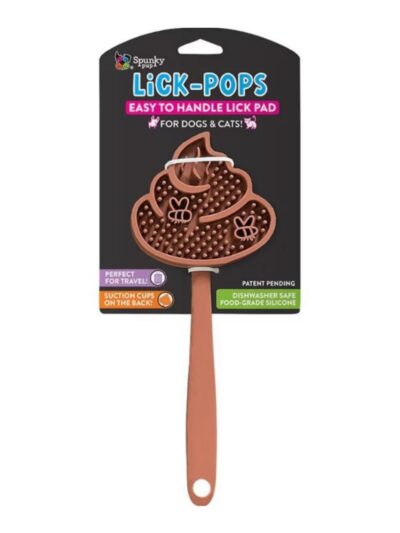 Spunkypup Lick Pops Lick Pad Spatula Poop Emoji