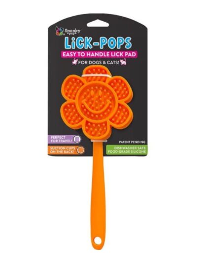 Spunkypup Lick Pops Lick Pad Spatula Smallile Flower