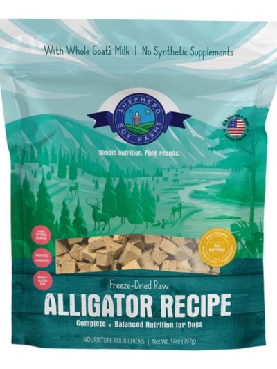 Shepherd Boy Farms Dog Freeze-Dried Alligator 14oz.