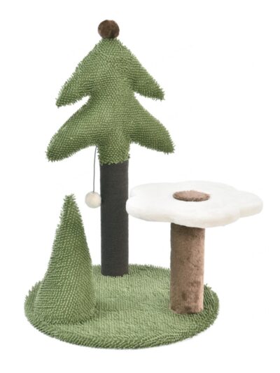 Max & Marlow Forest Pine and Flower Scratching Post 1ea/26 in.