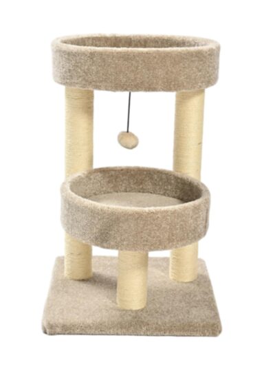 Max & Marlow 2 Level Carpet Cat Tower 1ea/24 in.
