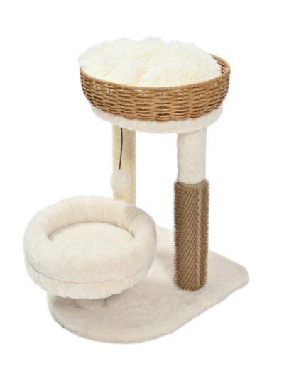 Max & Marlow Rattan Wicker Cat Tree 1ea/17.9 in.