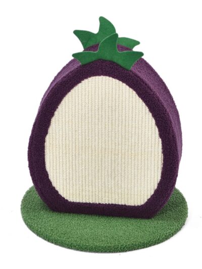 Max & Marlow Apple Novelty Cat Scratcher Plum, 1ea