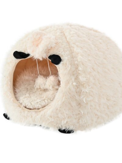 Max & Marlow Dome Cat Cave Sheep, 1ea