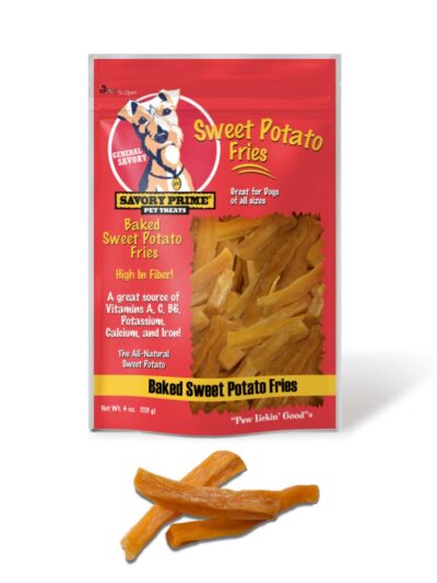Savory Prime Baked Sweet Potato Fries Dog Treat 4oz. (2 pack)
