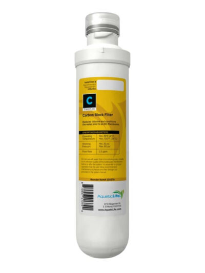 Aquatic Life Twist-In Carbon Block Filter Cartridge 1ea