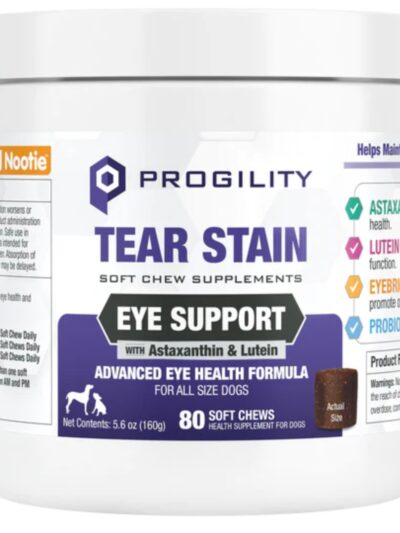 Nootie Dog Progility Tear Stain & Eye Support Chew 80 Count