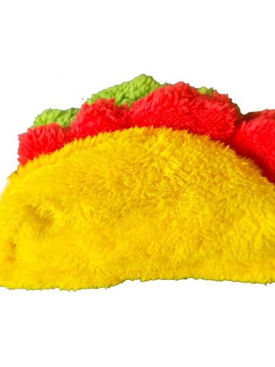 Cycle Dog Duraplush Taco Snuffle Dog Toy Yellow Medium