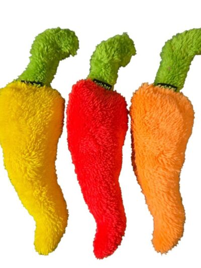 Cycle Dog Duraplush Chili Pepper Dog Toy Assorted Small