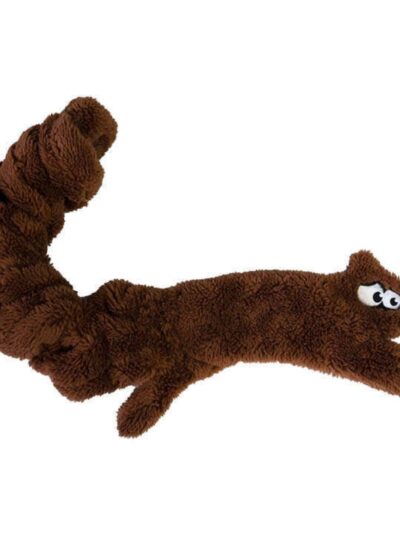 Cycle Dog Duraplush Springy Squirrel Dog Toy Brown Medium