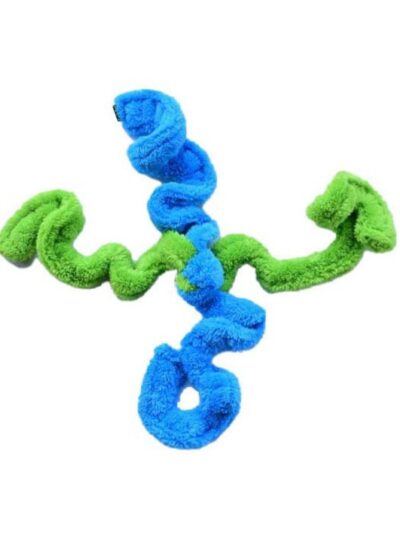 Cycle Dog Duraplush Springy Thing Dog Toy Blue/Green Large