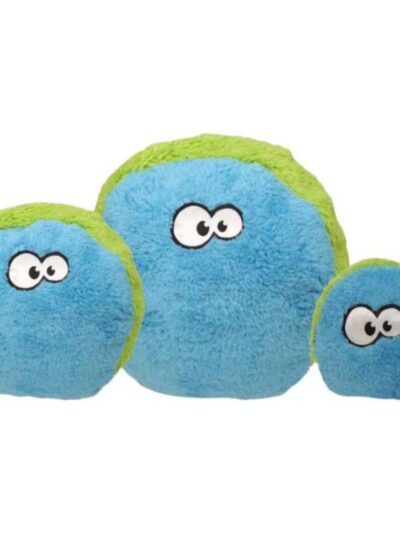 Cycle Dog Duraplush Fuzzball Dog Toy Blue/Green Large