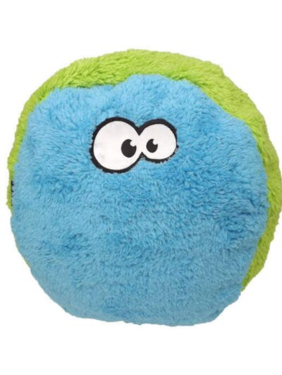 Cycle Dog Duraplush Fuzzball Dog Toy Blue/Green Medium