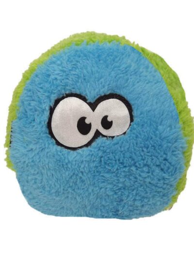 Cycle Dog Duraplush Fuzzball Dog Toy Blue/Green Small