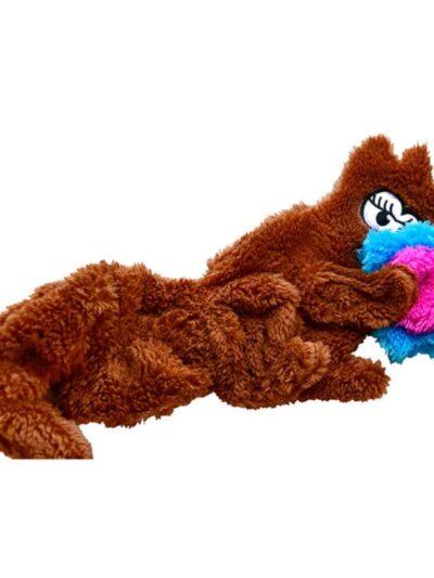 Cycle Dog Duraplush Sitting Squirrel Dog Toy Brown Small