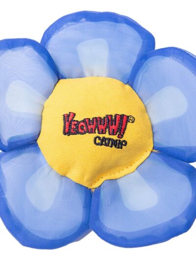 Yeowww Daisy's Flower Tops Catnip Cat Toy Blue,