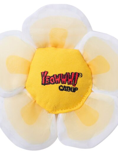 Yeowww Daisy's Flower Tops Catnip Cat Toy White,