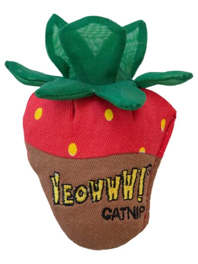 Yeowww Strawberry Catnip Cat Toy Chocolate, Single